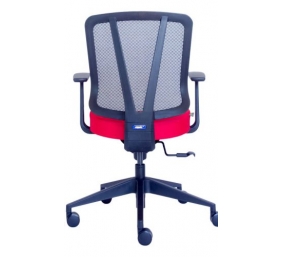 Ergonominė kėdė "Dalarö" su tinklelio atlošu bei aptraukta aukštos kokybės audiniu, minkšto poliuretano sėdyne, juoda
