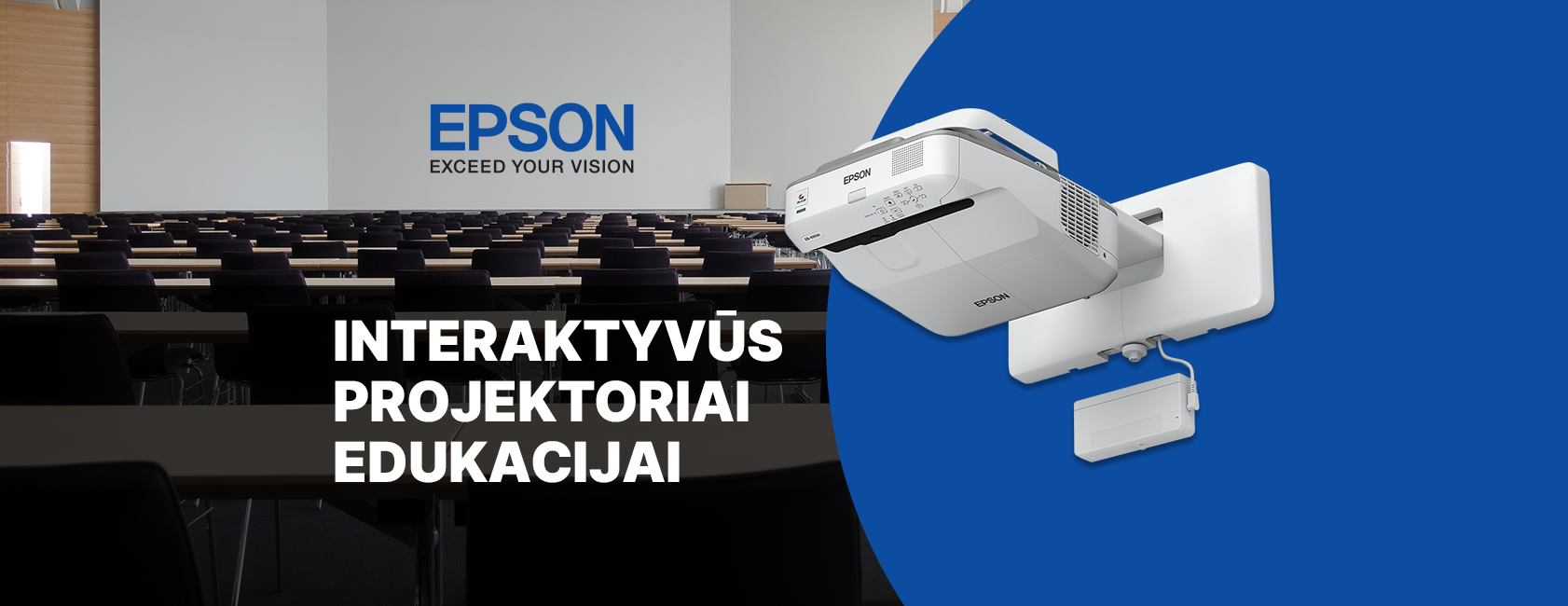 EPSON Interaktyvūs projektoriai edukacijai