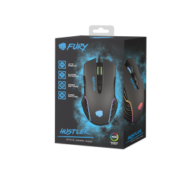 Fury | Gaming Mouse | Fury Hustler | Wired | Optical | Gaming Mouse | Black | Yes