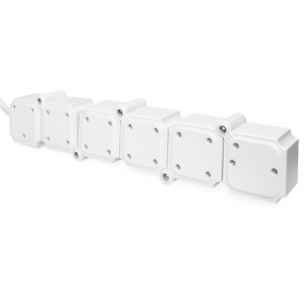 DIGITUS Flexible power strip, 3680 W 250VAC 50 Hz 4x safety outlet, 16 A, 2x USB A connection, 2.4 A