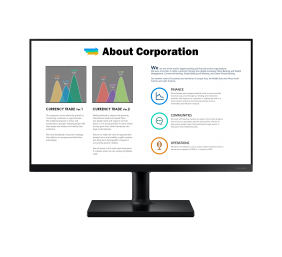 Samsung | Business Monitor | LF27T450FQRXEN | 27 " | IPS | FHD | 16:9 | 75 Hz | 5 ms | 1920 x 1080 | 250 cd/m² | HDMI ports quantity 2 | Black