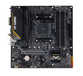 Asus | TUF GAMING A520M-PLUS | Processor family  AMD | Processor socket AM4 | DDR4 | Memory slots 4 | Supported hard disk drive interfaces SATA, M.2 | Number of SATA connectors 4 | Chipset  AMD A520 | Micro ATX