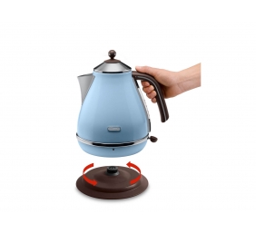 Delonghi | Kettle | KBOV 2001.AZ | Standard | 2000 W | 1.7 L | Stainless steel | 360° rotational base | Azure