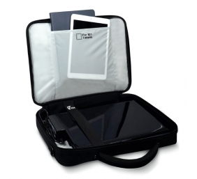 PORT DESIGNS | Courchevel | Fits up to size 17.3 " | Messenger - Briefcase | Black | Shoulder strap