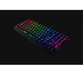 Razer Blackwidow V3 Tenkeyless Laidinė žaidimų klaviatūra, RGB LED, USB, US, Yellow Switch, Juoda