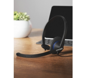 Koss | Headphones | CS200 USB | Wired | On-Ear | Microphone | Black