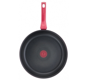 TEFAL | Daily Chef Pan | G2730422 | Frying | Diameter 24 cm | Suitable for induction hob | Fixed handle | Red