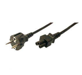 Logilink | Black CEE7/7 Schuko | C5 coupler