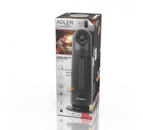 Adler | Heater | AD 7731 | Ceramic | 2200 W | Number of power levels 2 | Suitable for rooms up to 20 m² | Black