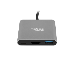 Natec Multi-Port Adapter, Fowler, USB-C, HDMI, USB 3.0 | Natec | USB-C Multiport Adapter | NMP-1607 | Grey | USB Type-C | 0.11 m