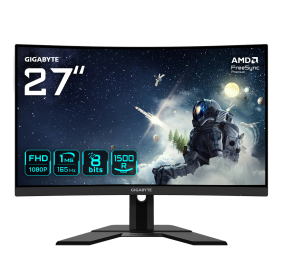 Gigabyte | Curved Gaming Monitor | G27FC A | 27 " | VA | FHD | 16:9 | 165 Hz | 1 ms | 1920 x 1080 pixels | 250 cd/m² | HDMI ports quantity 2 | Black