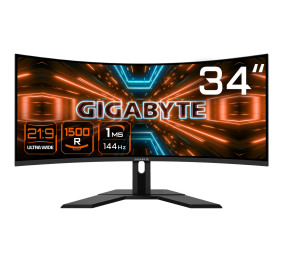 Gigabyte | Gaming Monitor | G34WQC A | 34 " | VA | QHD | 21:9 | 144 Hz | 1 ms | 3440 x 1440 pixels | 350 cd/m² | HDMI ports quantity 2 | Black | Warranty 36 month(s)