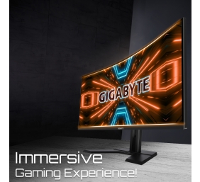 Gigabyte | Gaming Monitor | G34WQC A | 34 " | VA | QHD | 21:9 | 144 Hz | 1 ms | 3440 x 1440 pixels | 350 cd/m² | HDMI ports quantity 2 | Black | Warranty 36 month(s)