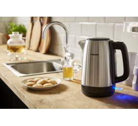 Philips | Daily Collection Kettle | HD9350/90 | Electric | 2200 W | 1.7 L | Stainless steel | 360° rotational base | Stainless steel