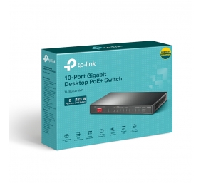 TP-LINK | 10-Port Gigabit Easy Smart Switch with 8-Port PoE+ | TL-SG1210MP | Unmanaged | Desktop | Power supply type External | 60 month(s)