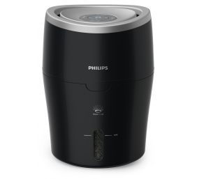 Philips | HU4813/10 | Humidifier | Water tank capacity 2 L | Suitable for rooms up to 44 m² | Natural evaporation process | Humidification capacity 300 ml/hr | Black