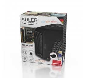 Adler Heater AD 7725b Fan heater 2000 W Number of power levels 2 Black