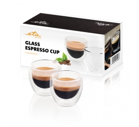 ETA | Espresso cups | ETA418193000 | For espresso coffee | 2 pc(s) | Dishwasher proof | Glass