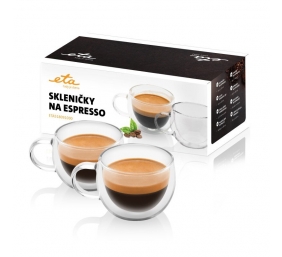 ETA | Espresso cups | ETA518091000 | For espresso coffee | 2 pc(s) | Dishwasher proof | Glass