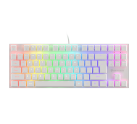 Genesis | THOR 303 TKL | White | Gaming keyboard | Wired | RGB LED light | US | 1.8 m | Brown Switch