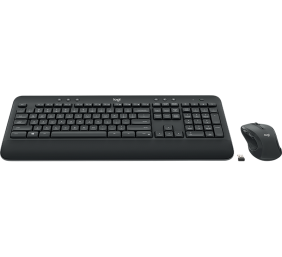 Belaidė klaviatūra ir pelė Logitech Advance Wireless MK545, klaviatūros išdėstymas US, Juoda