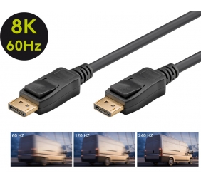 Goobay | DisplayPort connector cable 2.0 | Black | DP to DP | 2 m