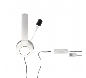 Energy Sistem Headset Office 3 White (USB and 3.5 mm plug, volume and mute control, retractable boom mic) | Energy Sistem | Wired Earphones | Headset Office 3 | Wired | On-Ear | Microphone | White