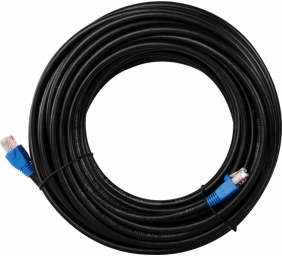 CAT 6 Outdoor-patch cable U/UTP | 94389 | Prewired, unshielded LAN cable with RJ45 plugs for connecting network components; Double-layer polyethylene jacket protects the network cable outdoors and makes it extremely weather-resistant; The outdoor Ethernet