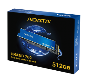 ADATA | LEGEND 700 | 512 GB | SSD form factor M.2 2280 | Solid-state drive interface PCIe Gen3x4 | Read speed 2000 MB/s | Write speed 1600 MB/s