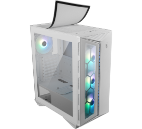 MSI | MPG GUNGNIR 110R | Side window | White | Mid-Tower | Power supply included No | ATX