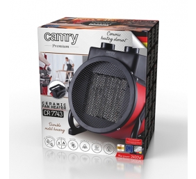 Camry Fan Heater CR 7743	 Ceramic 2400 W Number of power levels 2 Red