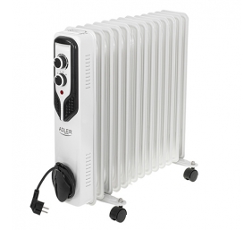 Adler | Oil-Filled Radiator | AD 7818 | Oil Filled Radiator | 2500 W | Number of power levels 3 | White