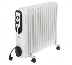 Adler Oil-Filled Radiator AD 7819	 Oil Filled Radiator 2500 W Number of power levels 3 White