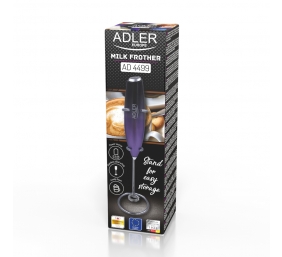 Adler | Milk frother with a stand | AD 4499 | Milk frother | Black/Purple