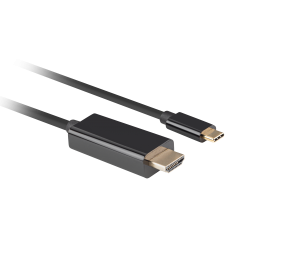 Lanberg USB-C to HDMI Cable, 0.5 m 4K/60Hz, Black | Lanberg | USB-C to HDMI Cable | Black | 0.5 m