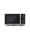 Sharp | Microwave Oven with Grill | YC-QG204AE-B | Free standing | 20 L | 800 W | Grill | Black