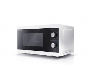 Sharp | Microwave Oven with Grill | YC-MG01E-W | Free standing | 800 W | Grill | White