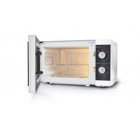 Sharp | Microwave Oven with Grill | YC-MG01E-W | Free standing | 800 W | Grill | White