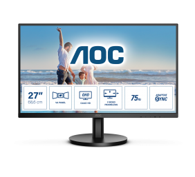 AOC | Monitor | Q27B3MA | 27 " | VA | QHD | 16:9 | 4 ms | 250 cd/m² | Black | HDMI ports quantity 1 | 75 Hz