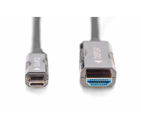 DIGITUS USB - Type C to HDMI AOC FO 10m