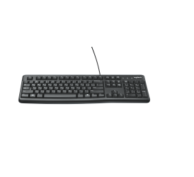 Klaviatūra laidinė Logitech K120 USB OEM  (US)  (920-002508),  juoda