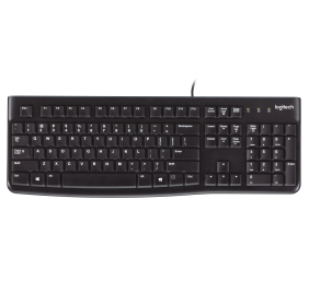 Klaviatūra laidinė Logitech K120 USB OEM  (US)  (920-002508),  juoda