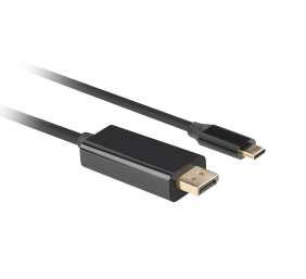 Lanberg USB-C to DisplayPort Cable, 1 m 4K/60Hz, Black | Lanberg | USB-C to DisplayPort Cable | Black | 1 m