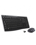 Logitech MK270 Wireless Combo Belaidė klaviatūra + pelė, US Int, Juoda