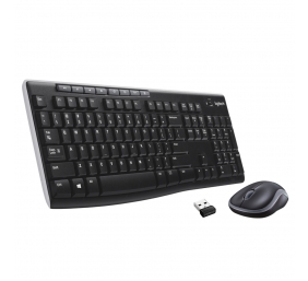 Logitech MK270 Wireless Combo Belaidė klaviatūra + pelė, US Int, Juoda