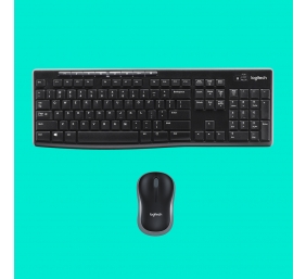 Logitech MK270 Wireless Combo Belaidė klaviatūra + pelė, US Int, Juoda