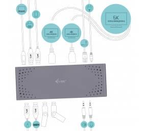 I-TEC USB 3.0/USB-C 5K Dualdock