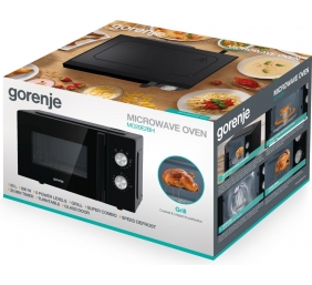 Gorenje | Microwave Oven | MO20E2BH | Free standing | 20 L | 800 W | Grill | Black