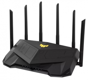 Dual Band WiFi6 Gigabit Router | TUF Gaming AX6000 | 802.11ax | 1148+4804 Mbit/s | 10/100/1000 Mbit/s | Ethernet LAN (RJ-45) ports 5 | Mesh Support Yes | MU-MiMO Yes | No mobile broadband | Antenna type External