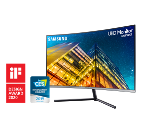 Samsung | Curved Monitor | LU32R590CWPXEN | 32 " | VA | UHD | 16:9 | 60 Hz | 4 ms | 3840 x 2160 | 250 cd/m² | HDMI ports quantity 1 | Black